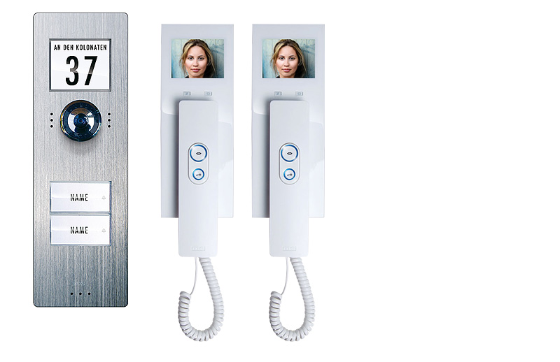 VDV-725-WW-Set_800px_Final1 2-Fam.-Haus-Set, m. Innenstation mit Hörer