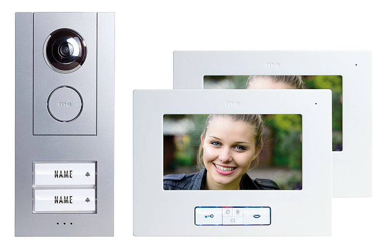 VISTUS-VD-6720_800px Video-Türsprechanlage Set ALU 7" für 2-Familienhaus