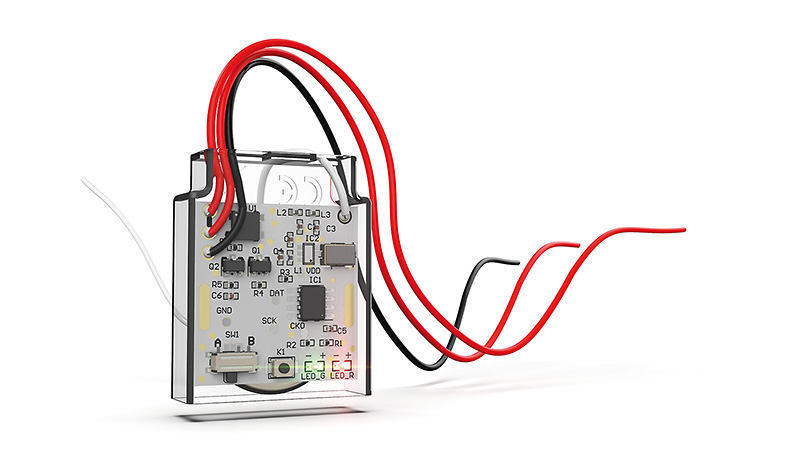 Bell-556-white-PCB-Glow2-Fin1-800px "Aus Kabel mach Funk" - Micro Converter 3: Klingelsignal weiterleiten per Funk