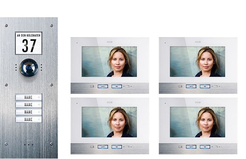 4-Fam.-Haus-Set (UP) mit Innenst. 7 Zoll