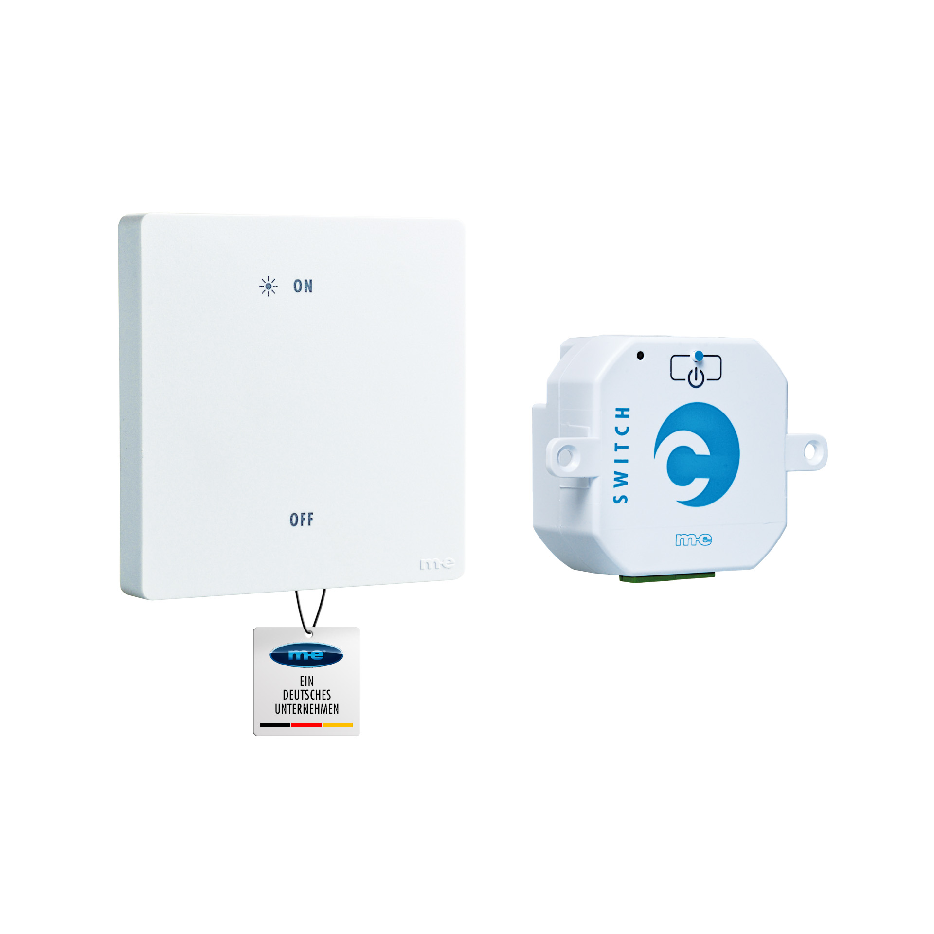 CUVEO Einbau-Startersets, 1- oder 2-Kanal Wandtaster mit Einbaudimmer oder Einbauschalter