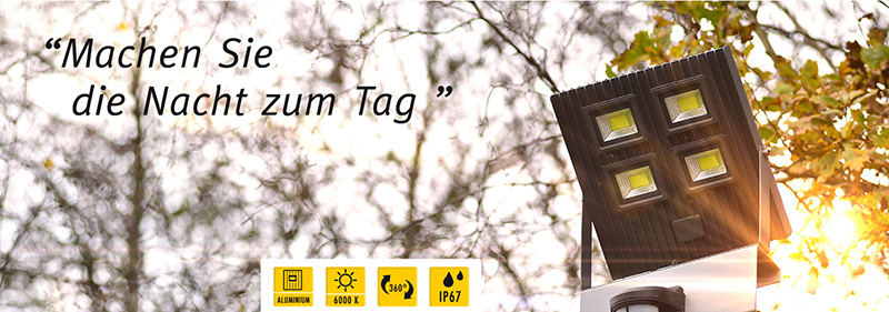 LED Flutlicht Strahler, 200 Watt mit 28.000 Lumen