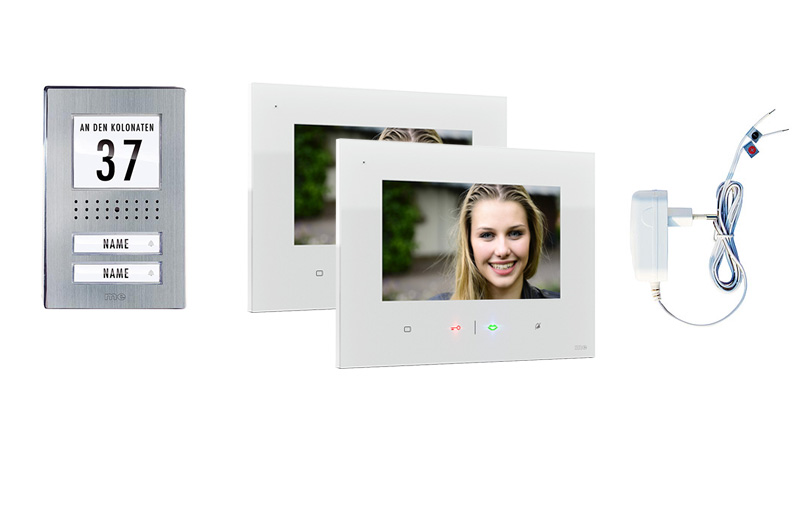 VDV-528-Set-ST1000 2-Fam.Haus Set mit Innenstation 7 Zoll, Sensortouch & mp3