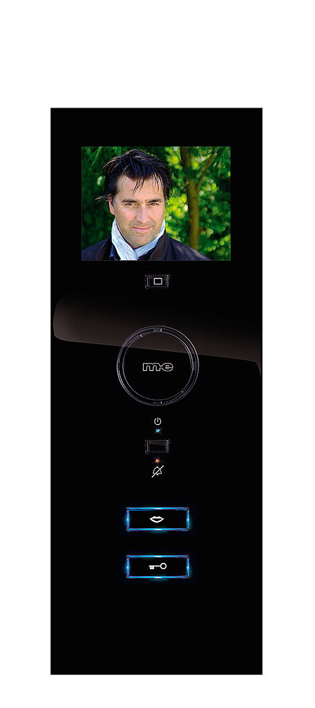 3,5 Zoll Monitor & Freisprechen Farbe schwarz