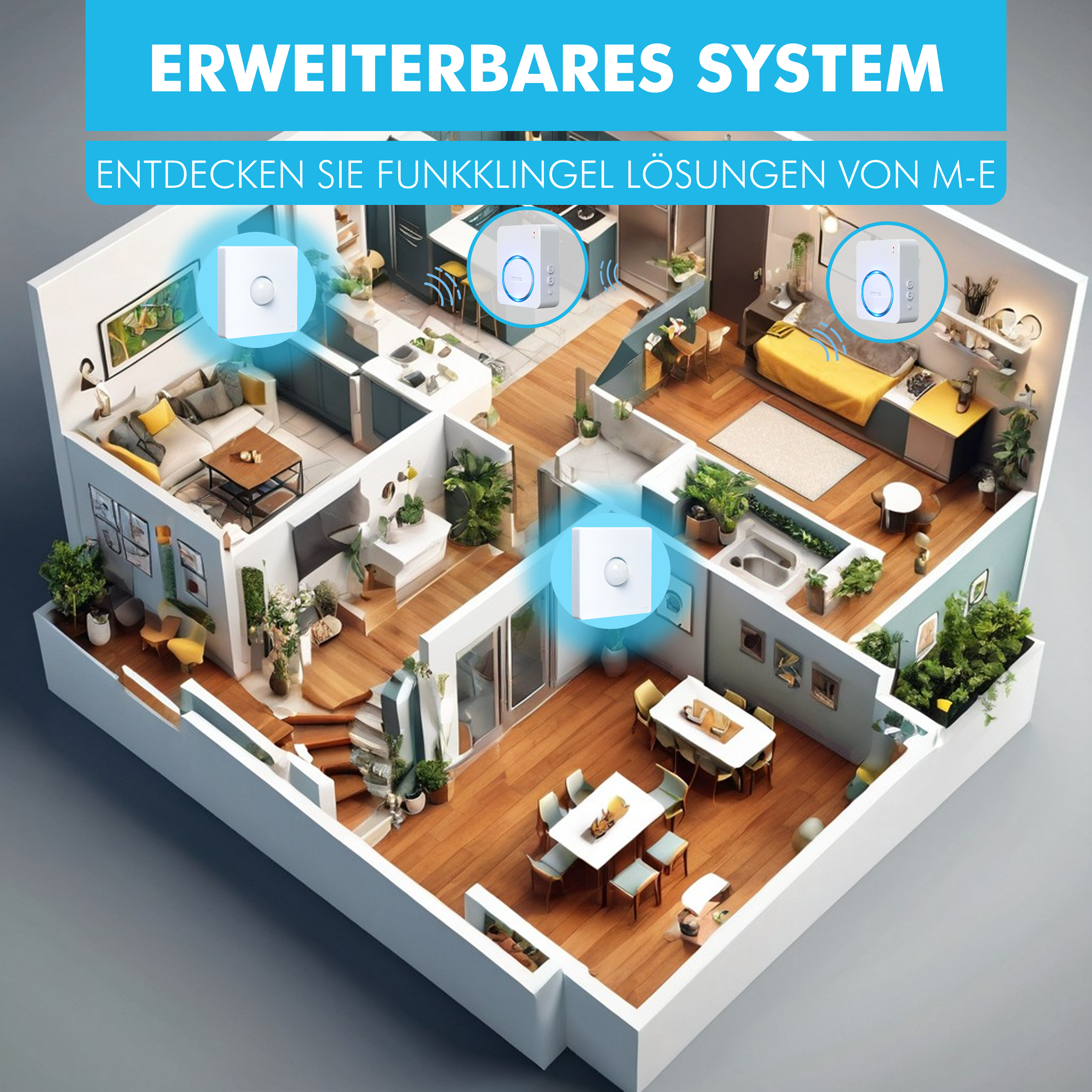 Funk-Bewegungsmelder Innenbereich