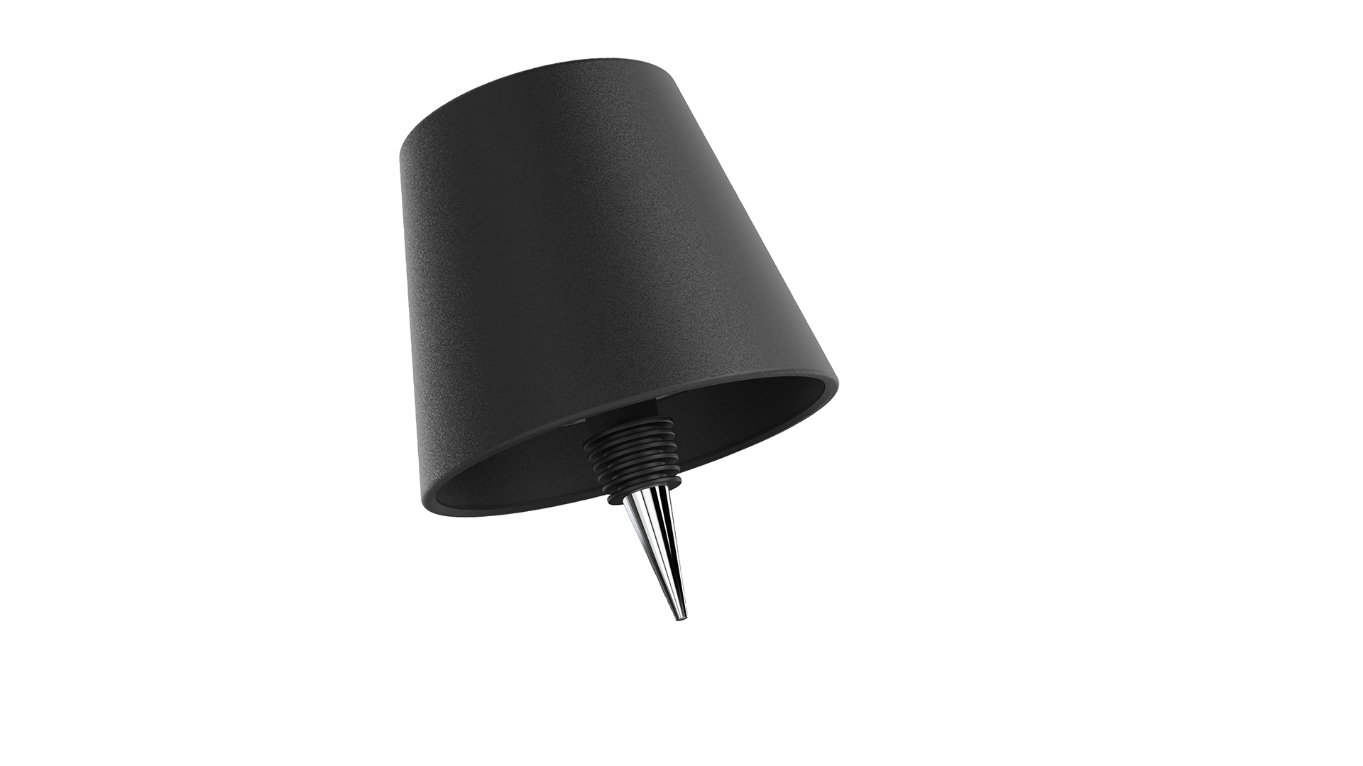 LED Flaschenleuchte mit Lithium-Akku, wahlweise in Farbe schwarz, grau oder weiß