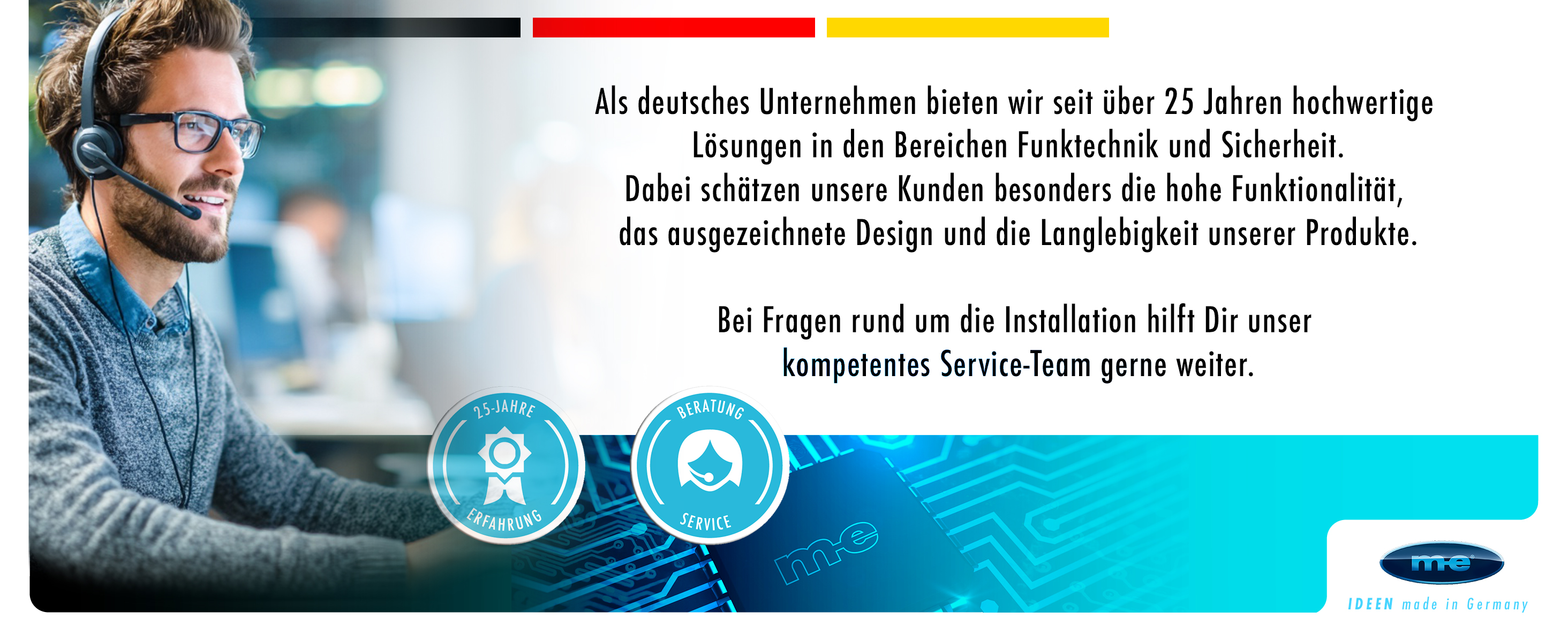 ODYON PRO 230V Funk-Wandempfänger/Sender 4-Kanal inkl Repeater, bis 4.000m Reichweite