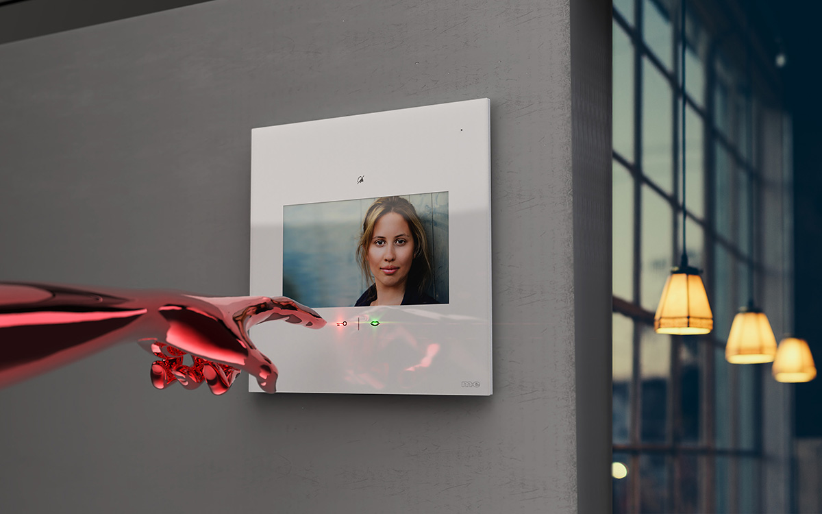 VDV-1007-Merle-Hand-Wand-art-weiss-rechts-3d-1200px 7 Zoll Monitor, Bildspeicher, Freisprechen, Sensortouch & mp3