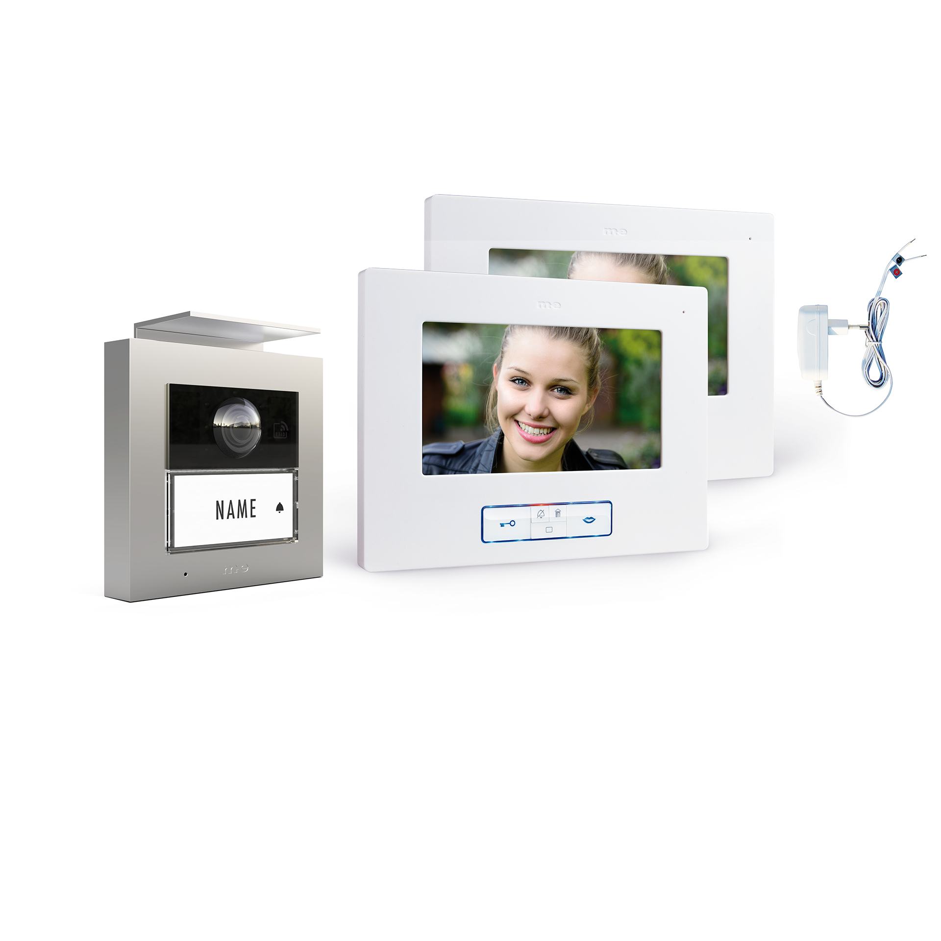 1-Fam.Haus Set RFID, ALU Außenstation Farbe silber, anthrazit oder weiß & 7" Innenstation