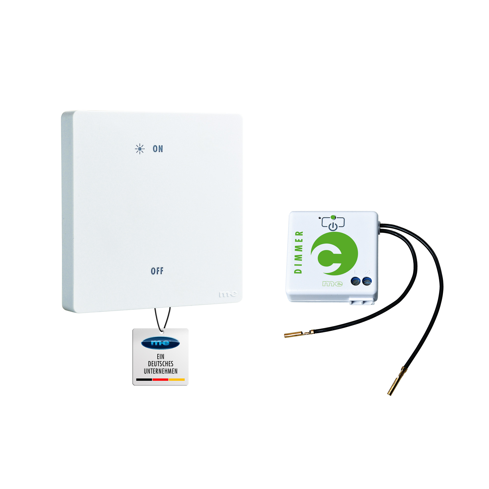 CUVEO Einbau-Startersets, 1- oder 2-Kanal Wandtaster mit Einbaudimmer oder Einbauschalter