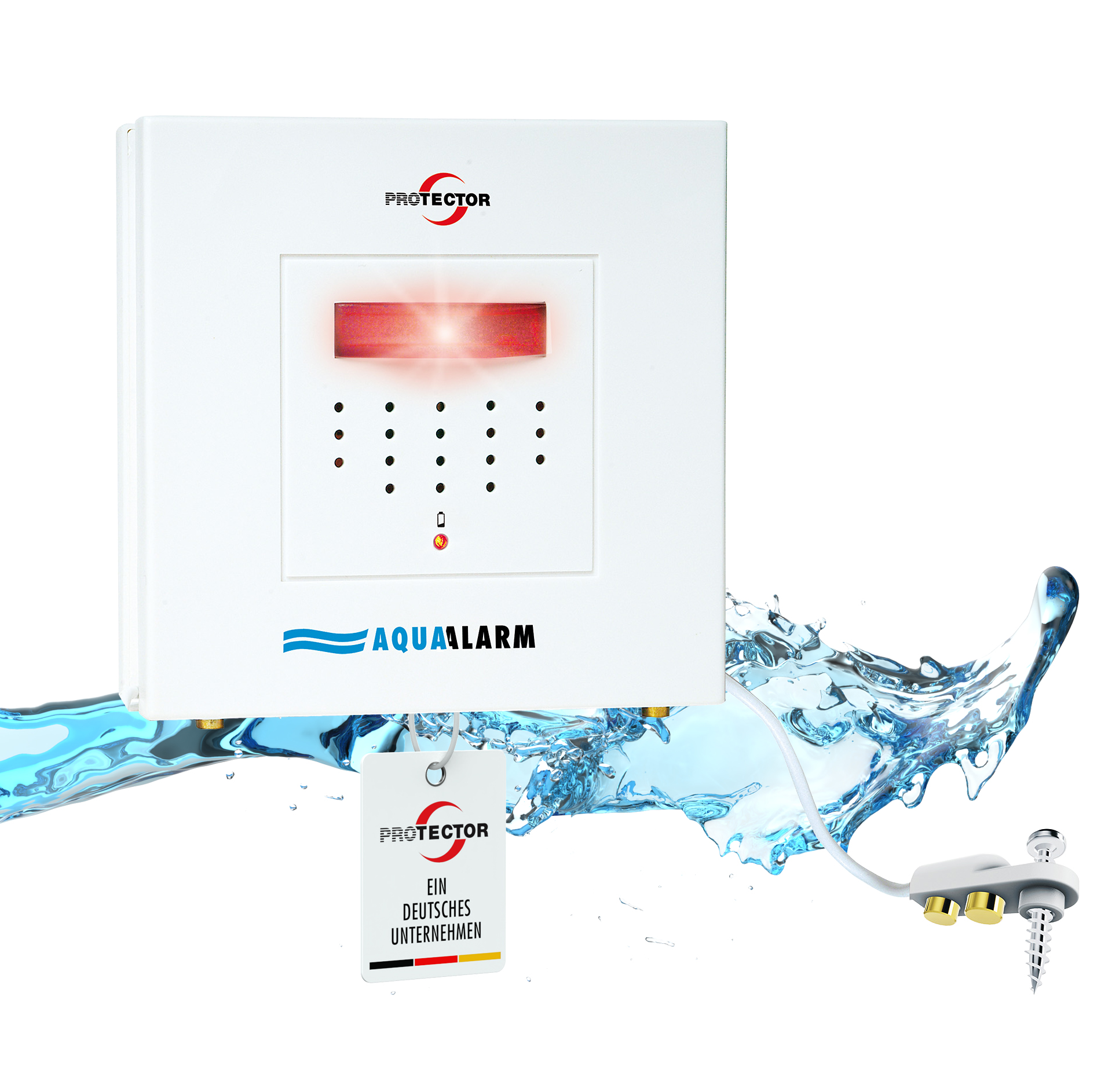 WASSERMELDER mit externem Wasserstandsensor WASSERMELDER mit externem Wasserstandsensor