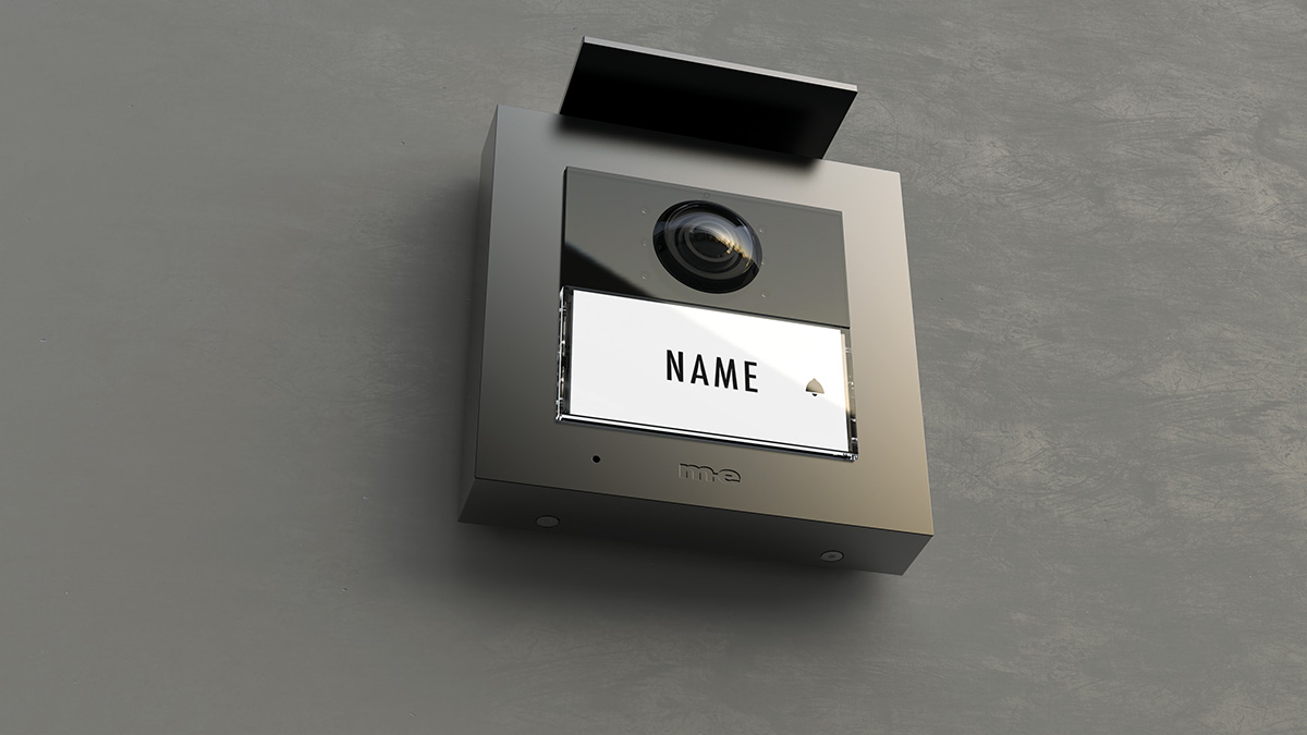 iP WLAN / LAN Video Türsprechstation RFID ALU 1-Fam.-Haus (AP) Farbe silber, anthrazit oder weiß