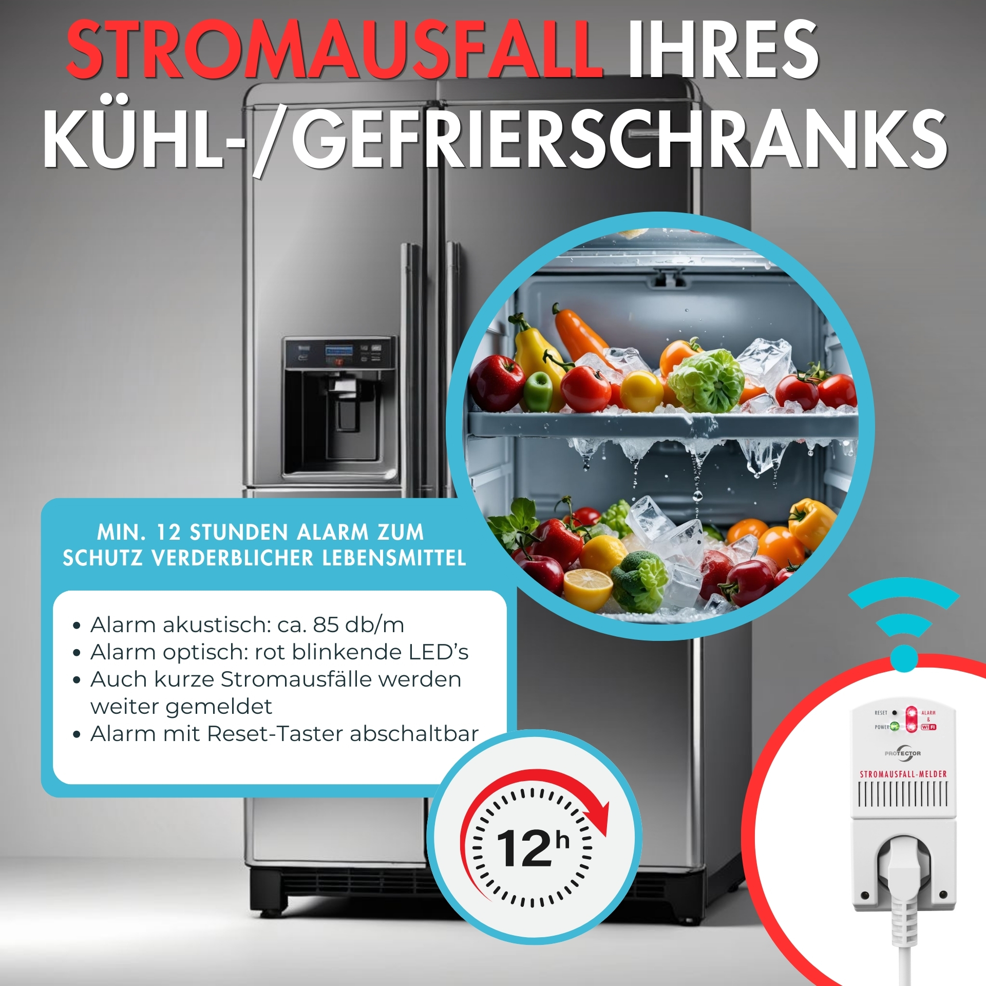 Stromausfall-Melder mit WIFI & Smartphone-App